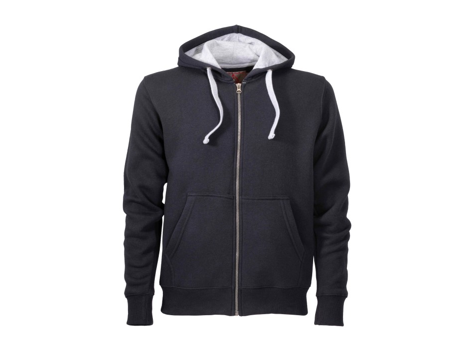 Felpa da uomo a zip intera, con cappuccio e 2 tasche frontali FullGadgets.com
