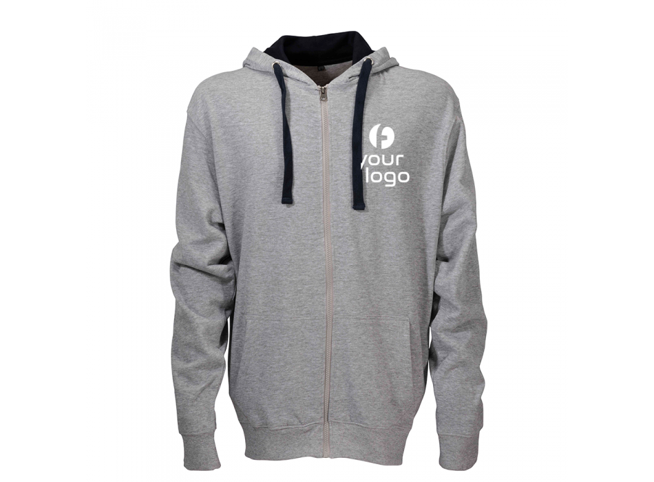 Felpa da uomo a zip intera, con cappuccio e 2 tasche frontali FullGadgets.com