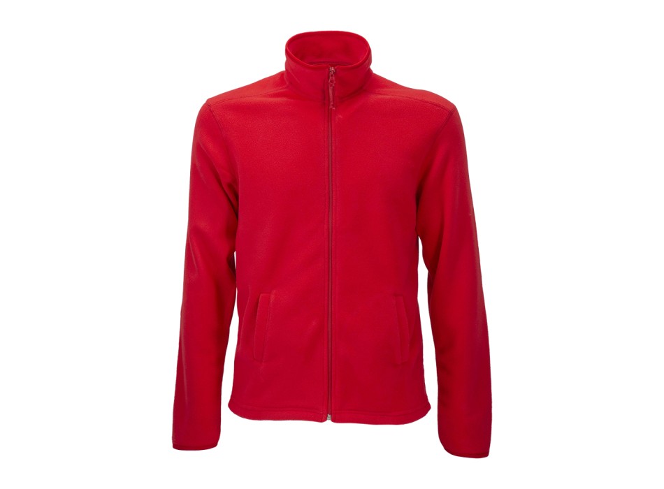 Felpa da uomo a zip intera in micropolar, con 2 tasche chiusura zip FullGadgets.com