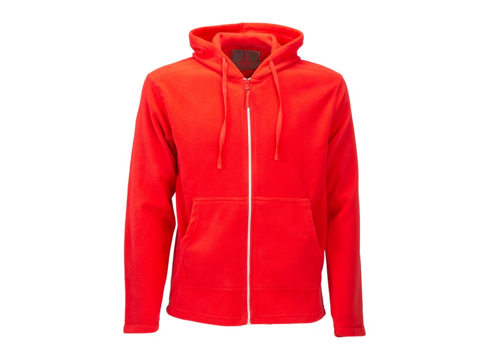 Felpa da uomo a zip intera in micropolar, con cappuccio e 2 tasche frontali FullGadgets.com
