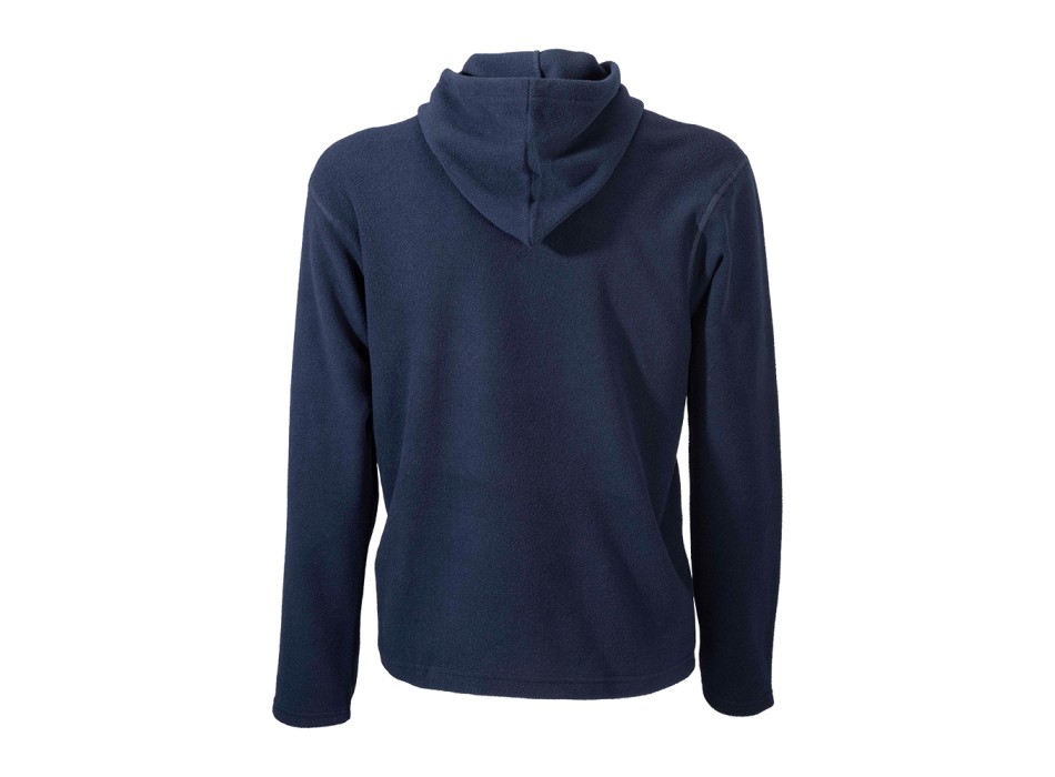 Felpa da uomo a zip intera in micropolar, con cappuccio e 2 tasche frontali FullGadgets.com