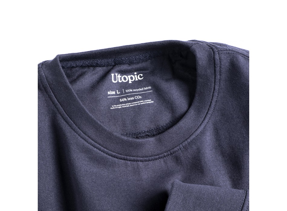 Felpa girocollo 100% tessuto rigenerato FullGadgets.com