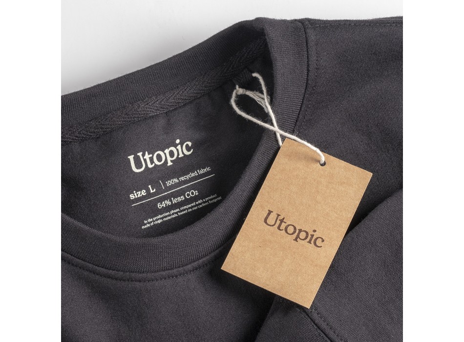 Felpa girocollo 100% tessuto rigenerato FullGadgets.com