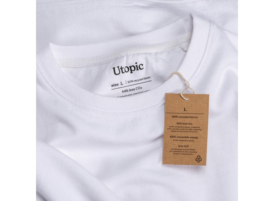 Felpa girocollo 100% tessuto rigenerato FullGadgets.com