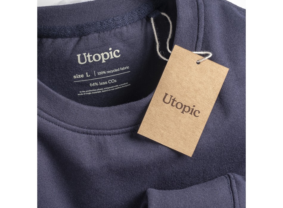 Felpa girocollo 100% tessuto rigenerato FullGadgets.com