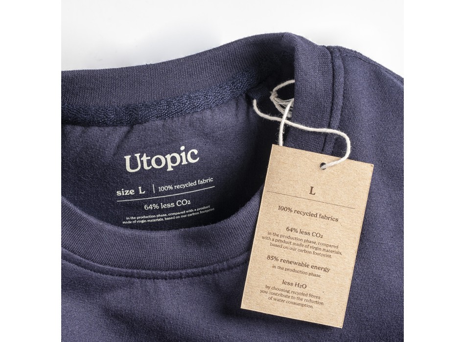 Felpa girocollo 100% tessuto rigenerato FullGadgets.com