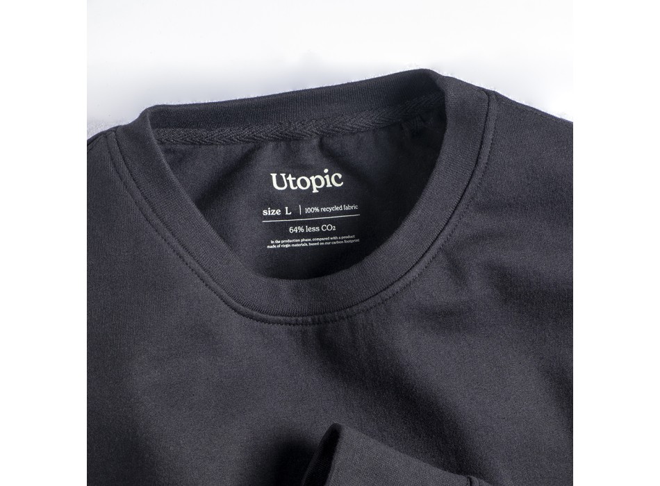 Felpa girocollo 100% tessuto rigenerato FullGadgets.com