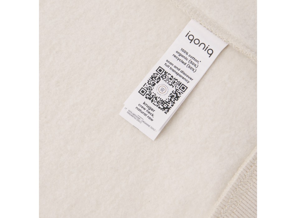 Felpa girocollo IQONIQ Kruger in cotone riciclato FullGadgets.com