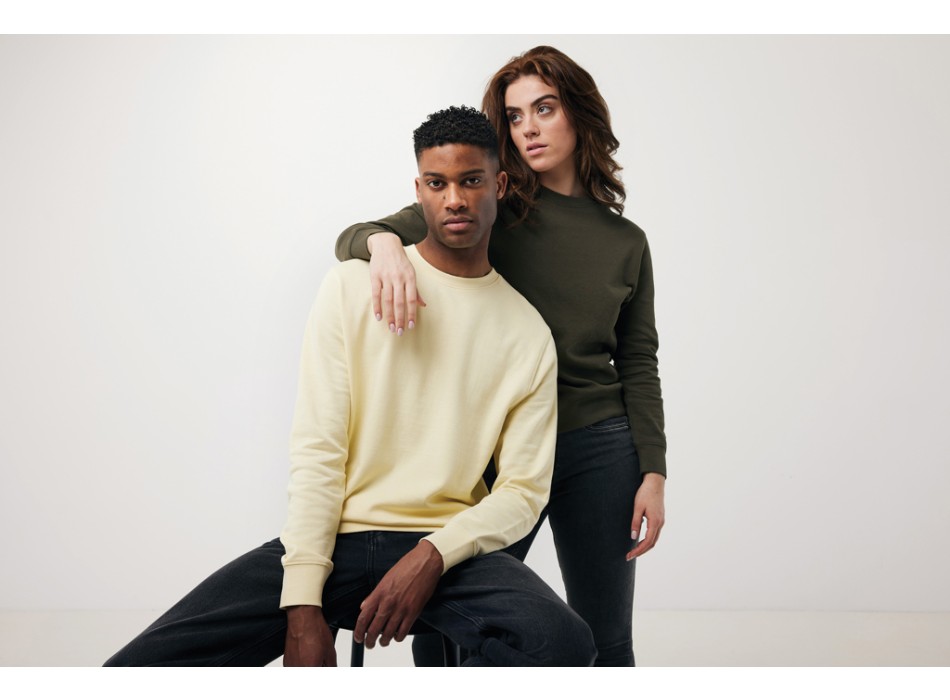 Felpa girocollo leggera IQONIQ Etosha in cotone riciclato FullGadgets.com