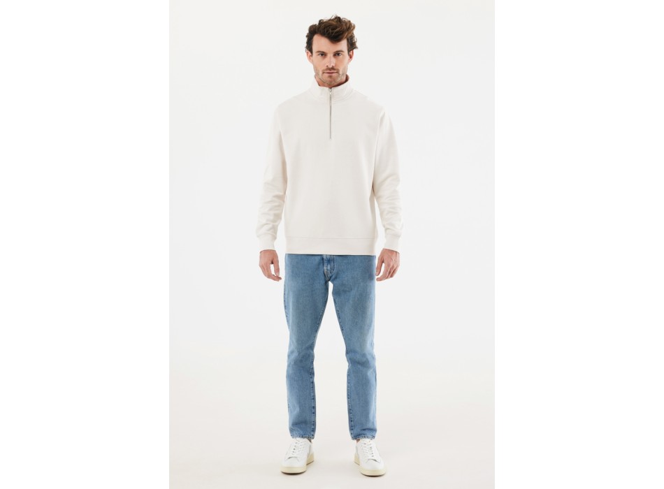 Felpa mezza zip IQONIQ Elgon in cotone riciclato FullGadgets.com