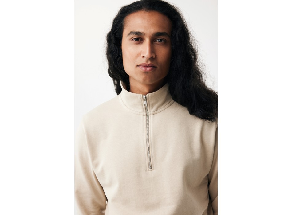 Felpa mezza zip IQONIQ Elgon in cotone riciclato FullGadgets.com