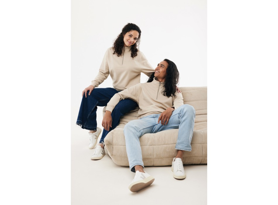 Felpa mezza zip IQONIQ Elgon in cotone riciclato FullGadgets.com