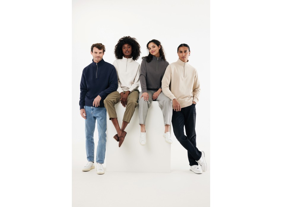 Felpa mezza zip IQONIQ Elgon in cotone riciclato FullGadgets.com