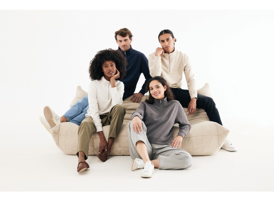 Felpa mezza zip IQONIQ Elgon in cotone riciclato FullGadgets.com