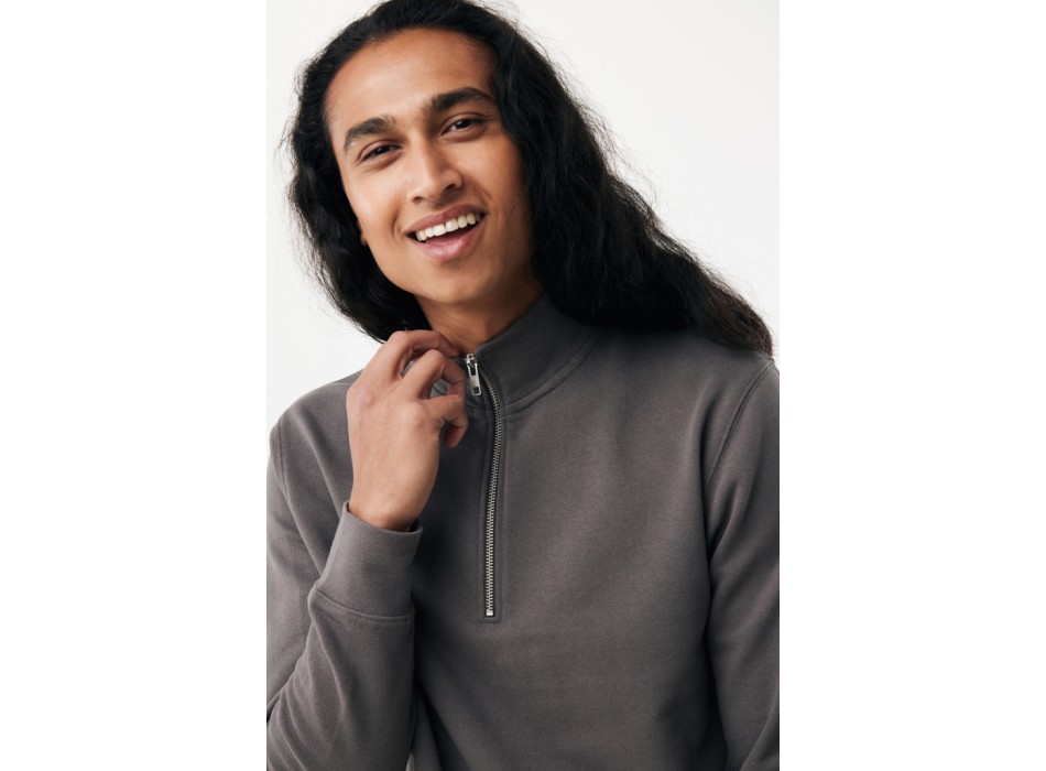 Felpa mezza zip IQONIQ Elgon in cotone riciclato FullGadgets.com