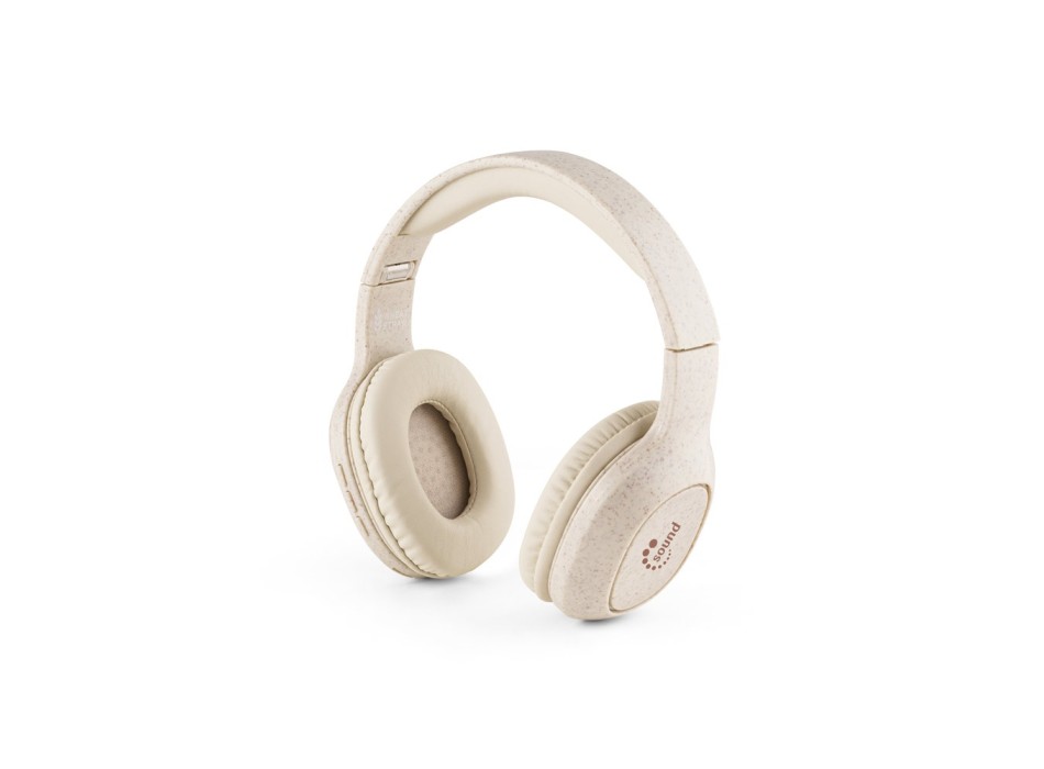 FEYNMAN. Cuffie wireless pieghevoli con batteria di 4 ore in paglia di grano e ABS FullGadgets.com