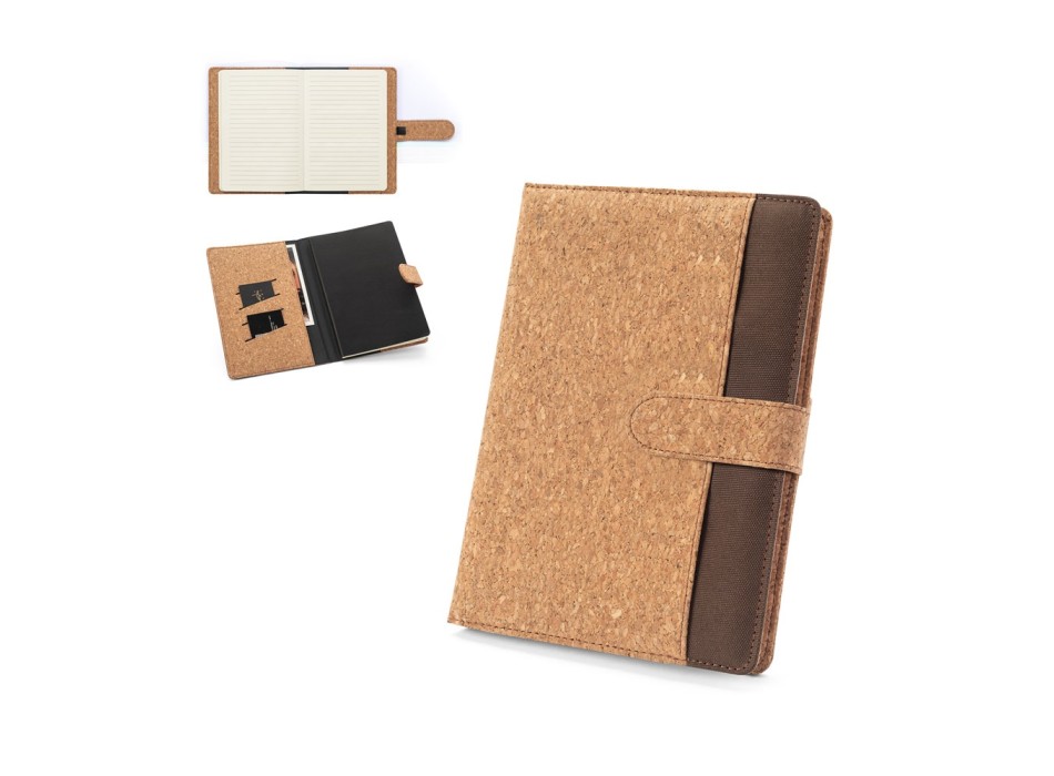 FIELDING. Cartellina A5 in sughero e poliestere riciclato(100% rPET) con blocco note rimovibile FullGadgets.com