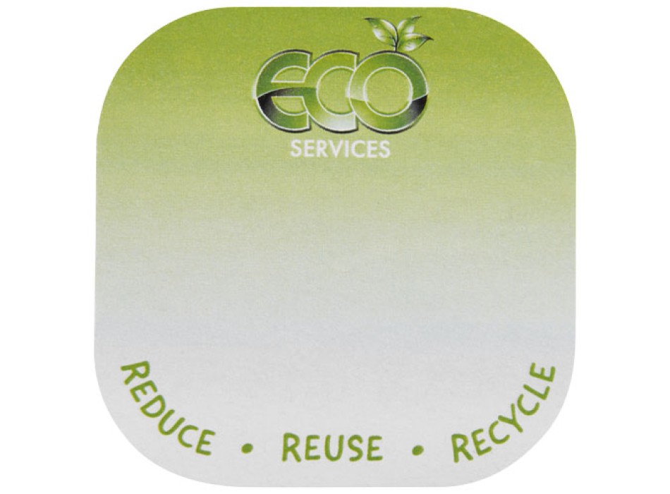 Foglietti adesivi in carta riciclata quadrati con angoli arrotondati Sticky-Mate® FullGadgets.com