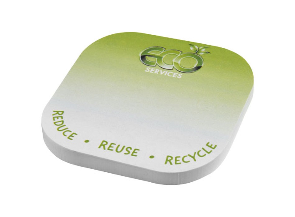Foglietti adesivi in carta riciclata quadrati con angoli arrotondati Sticky-Mate® FullGadgets.com