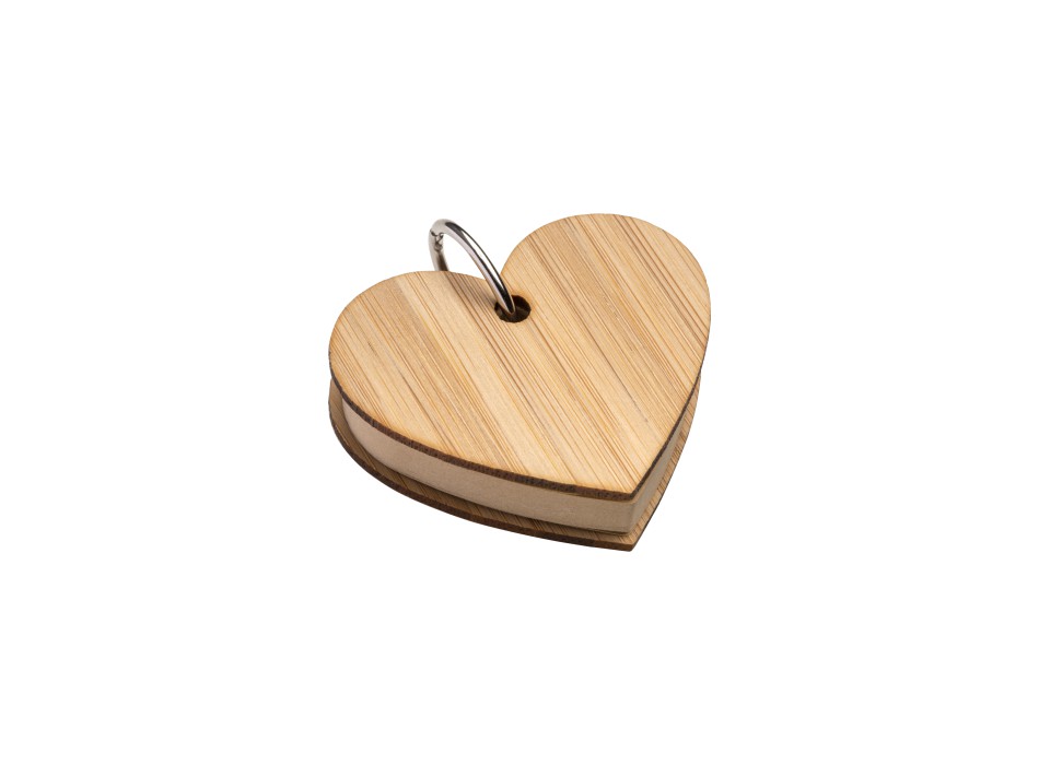 Foglietti adesivi per appunti a forma di cuore (80 pag.), copertina in bambù FullGadgets.com
