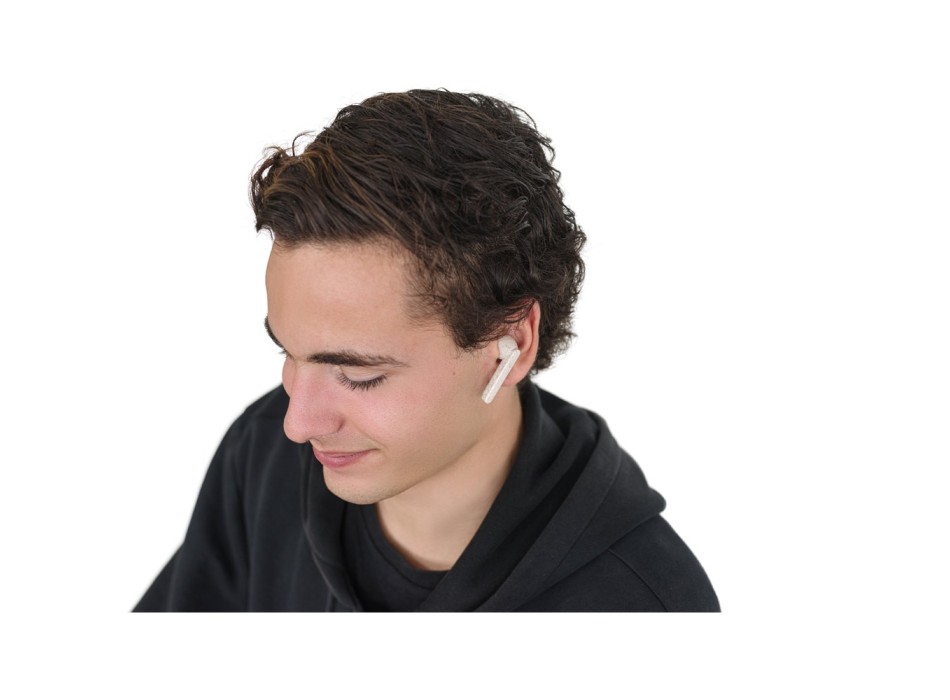 FOURIER. Auricolari wireless con durata della batteria di 3 ore in fibra di paglia di grano e PP FullGadgets.com