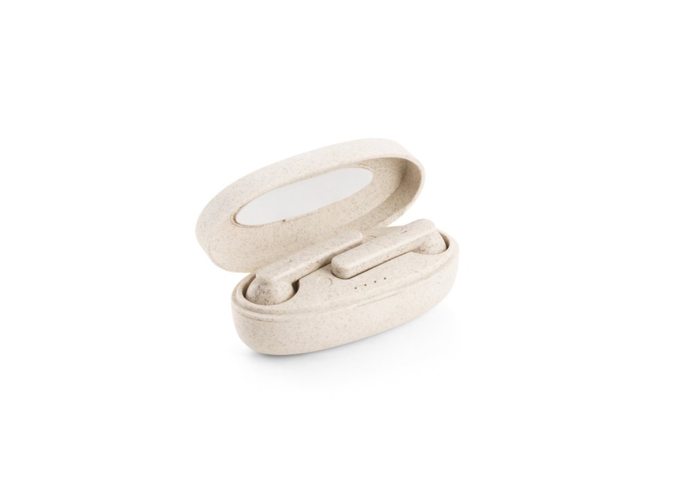 FOURIER. Auricolari wireless con durata della batteria di 3 ore in fibra di paglia di grano e PP FullGadgets.com