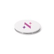 FREYA. Specchio rotondo bifacciale con esterno in PU opaco FullGadgets.com