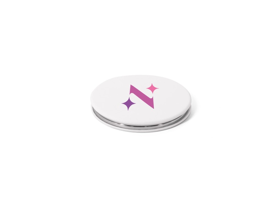 FREYA. Specchio rotondo bifacciale con esterno in PU opaco FullGadgets.com