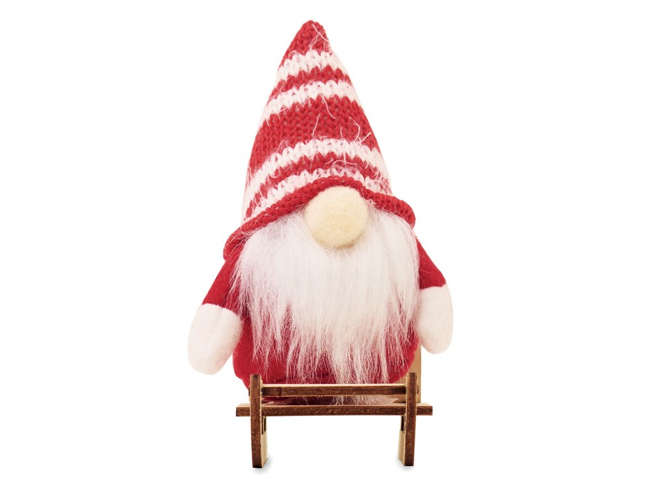 FROSTY SLEIGH - Gnomo su slitta di legno FullGadgets.com