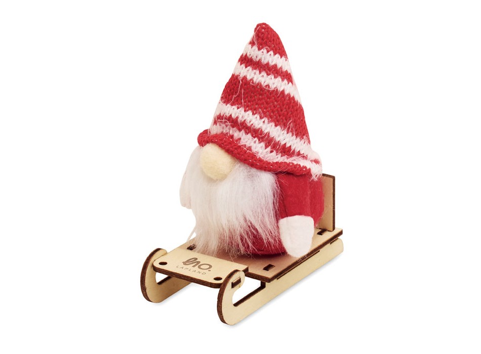 FROSTY SLEIGH - Gnomo su slitta di legno FullGadgets.com