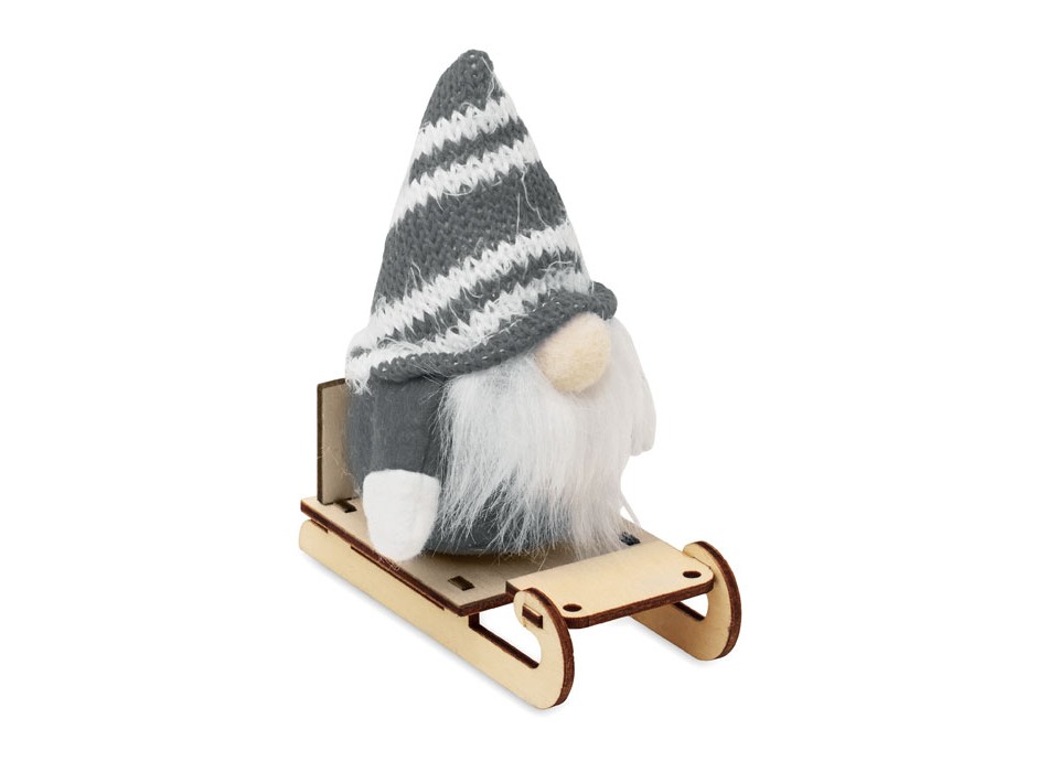 FROSTY SLEIGH - Gnomo su slitta di legno FullGadgets.com