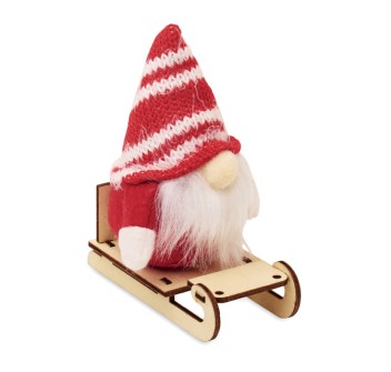 FROSTY SLEIGH - Gnomo su slitta di legno FullGadgets.com