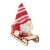 FROSTY SLEIGH - Gnomo su slitta di legno
