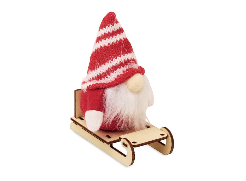 FROSTY SLEIGH - Gnomo su slitta di legno FullGadgets.com