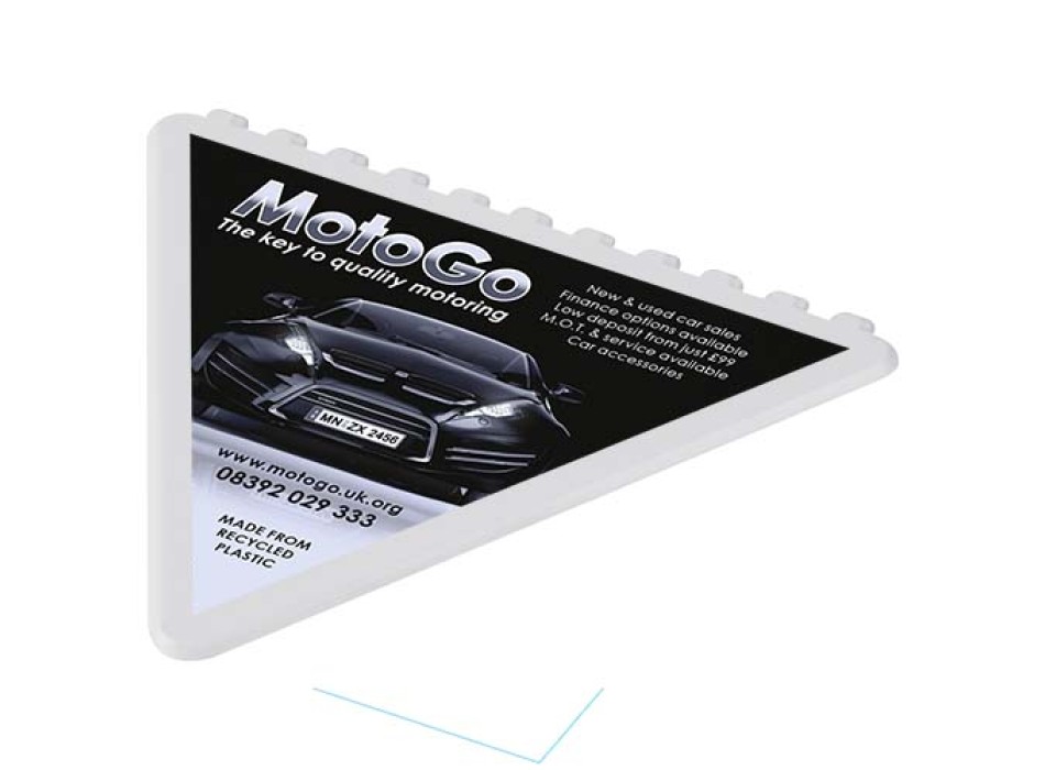 Frosty triangular recycled plastic ice scraper FullGadgets.com