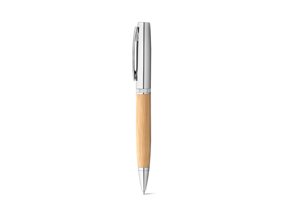 FUJI. Penna a sfera in metallo e bambù con custodia FullGadgets.com