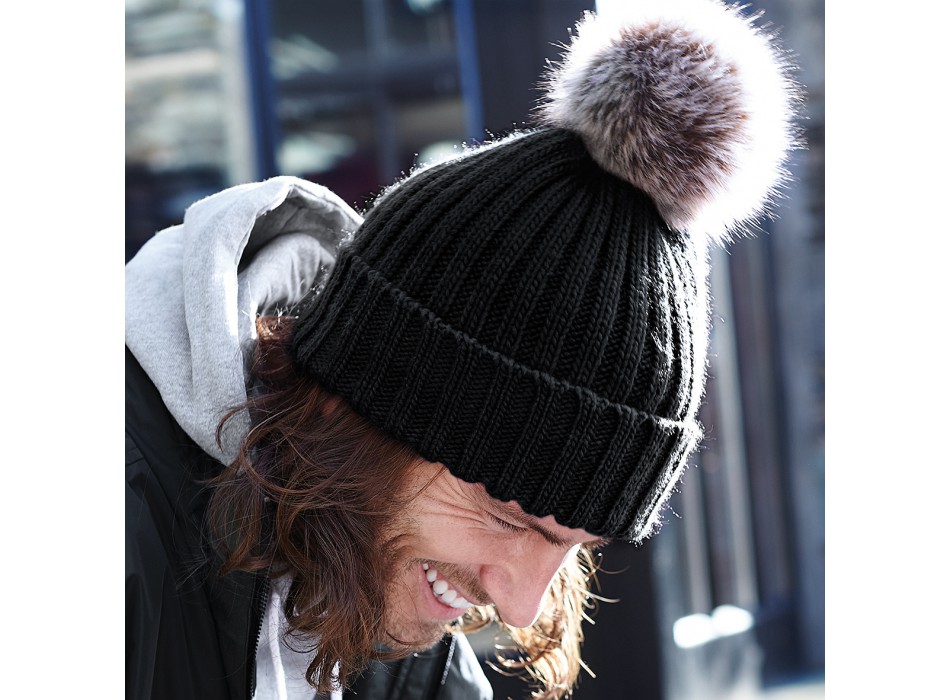 Fur Pom Pom Chunky Bean 100%A FullGadgets.com