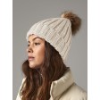 Fur Pom Pom Chunky Beanie FullGadgets.com