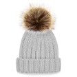 Fur Pom Pom Chunky Beanie FullGadgets.com