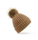 Fur Pom Pom Chunky Beanie FullGadgets.com