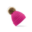 Fur Pom Pom Chunky Beanie FullGadgets.com