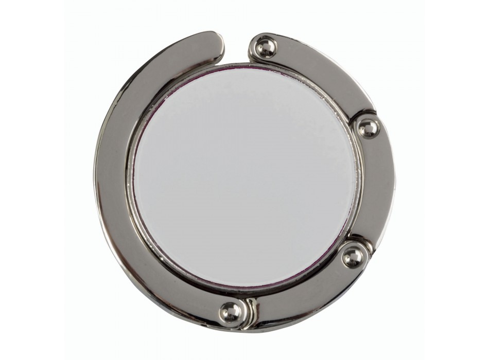 Gancio appendiborsa tondo in metallo, richiudibile con chiusura rafforzata da due magneti FullGadgets.com