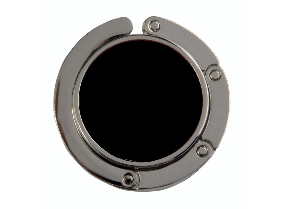 Gancio appendiborsa tondo in metallo, richiudibile con chiusura rafforzata da due magneti FullGadgets.com