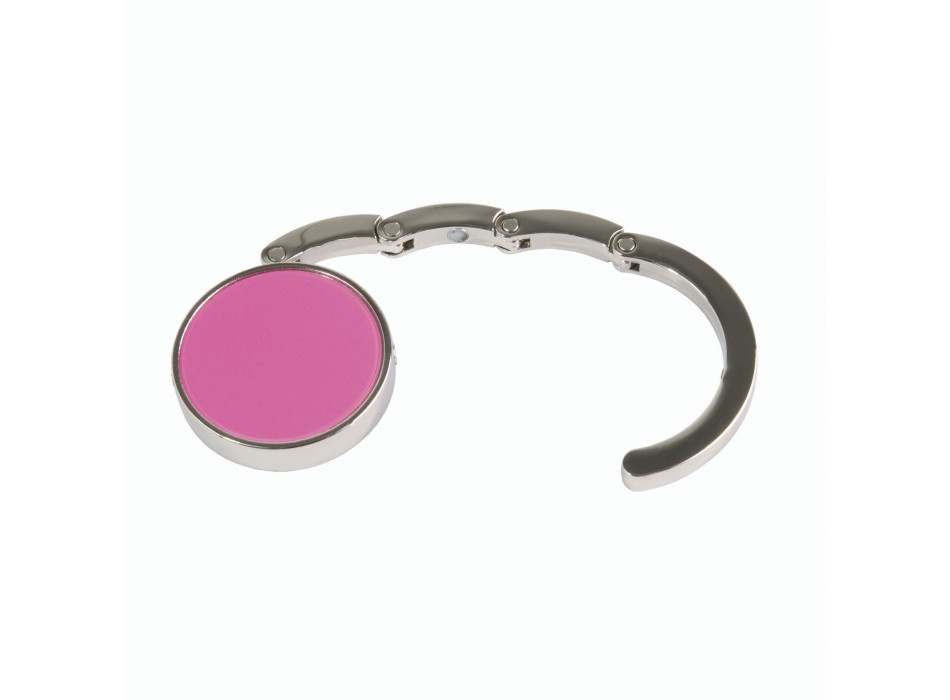 Gancio appendiborsa tondo in metallo, richiudibile con chiusura rafforzata da due magneti FullGadgets.com