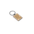 GASTON RECTANGULAR. Portachiavi rettangolare in ferro con dettagli in zinco e bambù FullGadgets.com