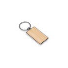 GASTON RECTANGULAR. Portachiavi rettangolare in ferro con dettagli in zinco e bambù FullGadgets.com