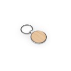GASTON ROUND. Portachiavi in ferro con forma rotonda in zinco e bambù FullGadgets.com