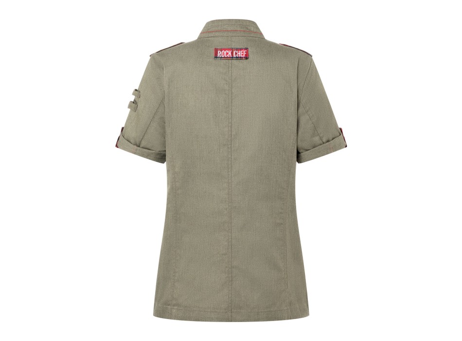Giacca da cuoco da donna a maniche corte ROCK CHEF®-Stage2 FullGadgets.com