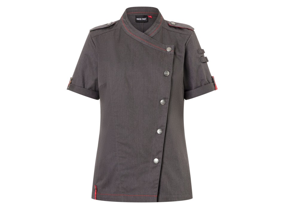 Giacca da cuoco da donna a maniche corte ROCK CHEF®-Stage2 FullGadgets.com