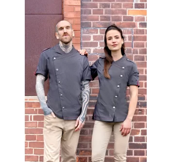 Giacca da cuoco da donna a maniche corte ROCK CHEF®-Stage2 FullGadgets.com